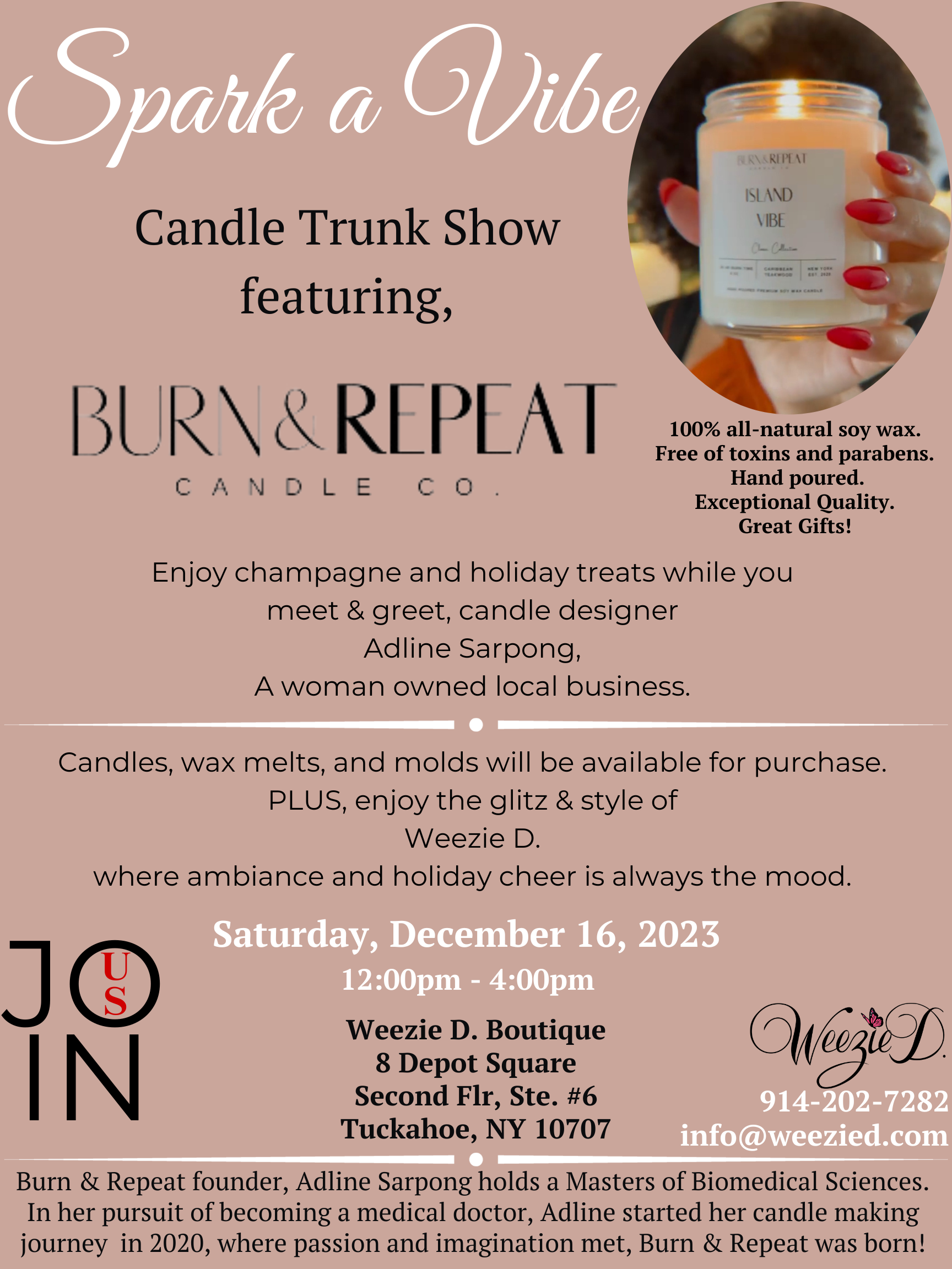 Spark A Vibe Candle Trunk Show