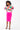 Pink Magenta Sateen Slip Midi Skirt