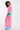 Coral and blue One Shoulder Kimono Dress
