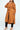 Curvy Girl Plus Size Front Tie Button Up Tunic Shirt Top in Rust