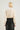Ivory Lace Button Down Bow Fall Blouse for Ladies