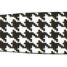 Faux Leather Houndstooth Print Hair Clip (3")