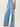 Weezie D light blue wash High Waist Distressed Wide Flood Denim Jeans are a MUST HAVE. Classic 5 pocket construction, hidden zip fly closure & belt loops. The thigh slit cuts add character to our denim. We love how the high waist fits with shorter length tops, t-shirts or tucked in blouse 57.8% Cotton 42.2% Gracell