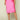 Pink Magenta Sateen Slip Midi Skirt