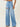 Weezie D light blue wash High Waist Distressed Wide Flood Denim Jeans are a MUST HAVE. Classic 5 pocket construction, hidden zip fly closure & belt loops. The thigh slit cuts add character to our denim. We love how the high waist fits with shorter length tops, t-shirts or tucked in blouse 57.8% Cotton 42.2% Gracell 