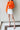 Vibrantly Tiger Orange Bow Blouse