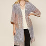 Sequin Ombre Belted Duster