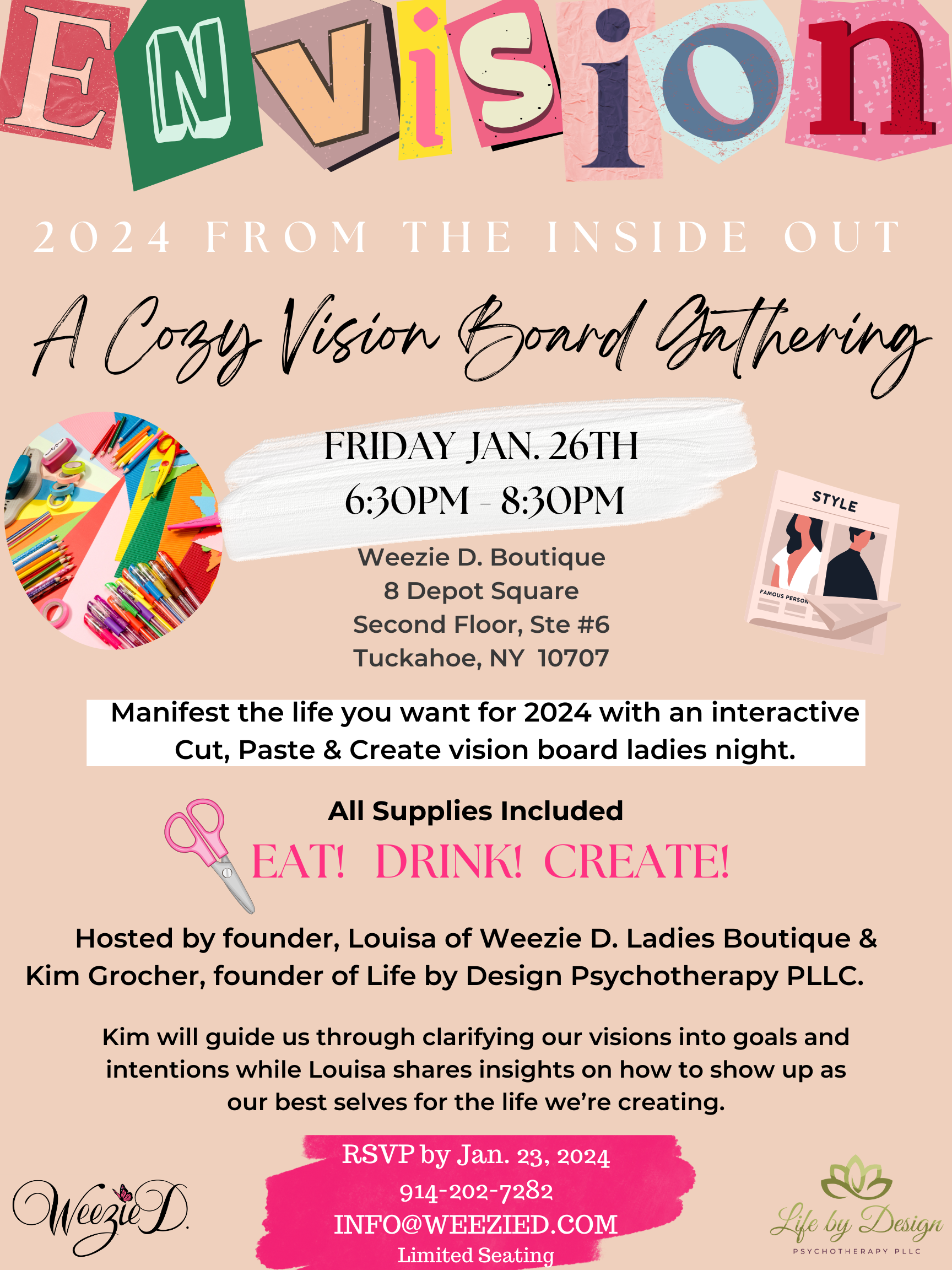 Envision 2024 From the Inside Out - A Cozy Vision Board Gathering