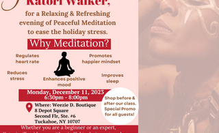 Holiday Meditation Event with Katori Walker at Weezie D. Boutique