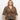 Curvy Girl Plus Size Leopard Front Tie Surplus Blouse 