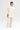 Cream Jean Denim Macramé Fringe Back Jacket