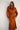 Satin Gold Copper Long Sleeve Midi Dress