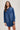Snap Up Denim Shirt Dress Jacket for women