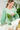 Sage Green Watercress Pleated Balloon Sleeve Blouse for women