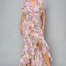 Floral Tea Party Dress special occasion chiffon dress 
