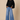 Front view of ivory tie back batwing sleeve top