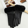 Faux Fur & Vegan Leather Gloves
