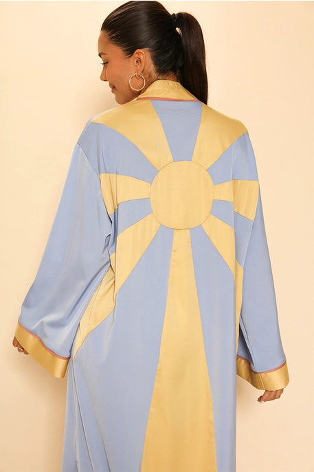 Sunburst Kimono Trench Jacket for Women