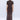 Chocolate brown ruched mesh maxi dress with diagonal cape front view