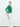 Side view of women's emerald green cutout knit top