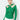 Front view of emerald twist front stretch knit top with gold hardware