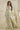Front view of floral twist front long sleeve maxi dress