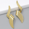 Swirl Gold Statement Earrings