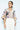 Front view of ivory floral kimono sleeve bodysuit