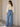 Back view of ivory floral sleeve knit sweater