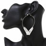 Twisted Silver Hoop Earrings womens jewelry