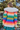 Colorful Diamond Faux Fur Cardigan Sweater