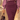 Front view of orchid satin high neck draped wrap blouse with gathered neckline, voluminous long sleeves and relaxed fit