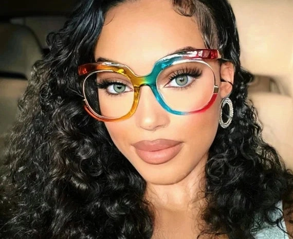 Rainbow Oversized Glasses