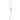 Adjustable two tone silver rectangular pave crystal lariat necklace