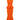 Tangerine orange knit peplum top and fitted midi skirt set front view
