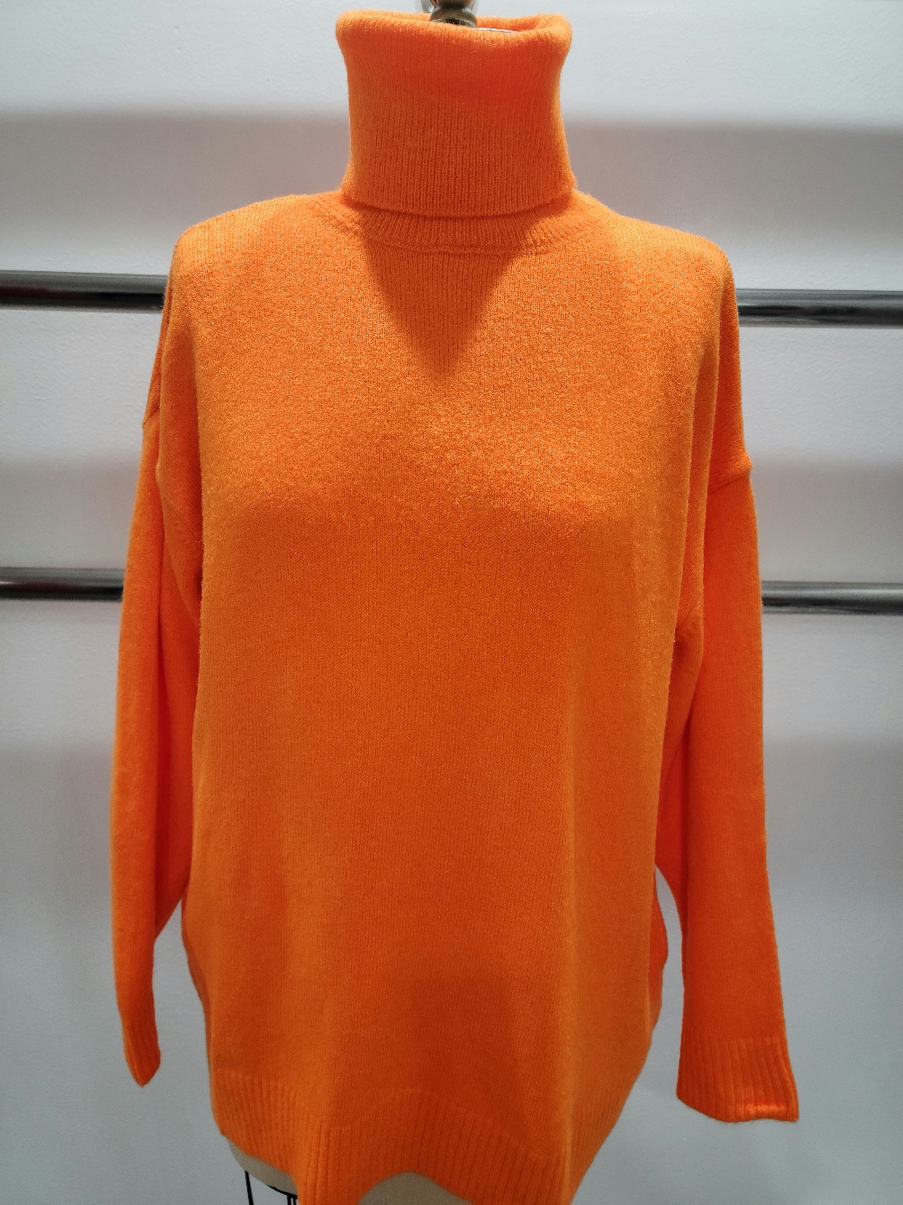Orange You Cute Turtleneck Sweater