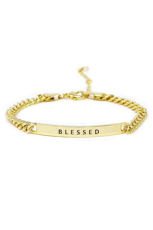 Blessed Inspirational Link Bracelet