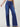 High Waist Wide Leg Flood Denim Jeans in Deep Blue