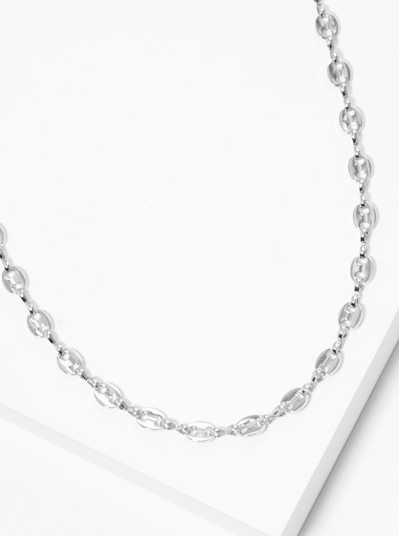 The Guch Linked Silver Necklace `