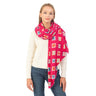 Magenta Lucky Charms Oblong Scarf