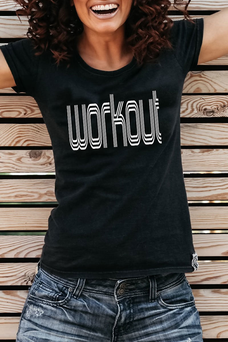 Work It Out " Workout " Tee Shirt