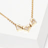 Gold Triple Heart Necklace