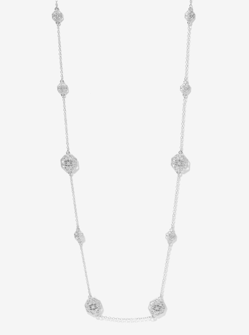Silver Filigree Octagon Necklace