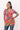 Weezie D. bright & pastel mix are in our Stretch Pink Printed Avant Garde Top. Unique printed top has long sleeves, button down closure, & spandex fabric mix is comfortable to wear & a good fit. The torso is thigh length for an easy tuck or leave outside of denim or pants of your choice. 96% Polyester 4% Cotton