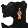 Teardrop Glass Stone Earrings