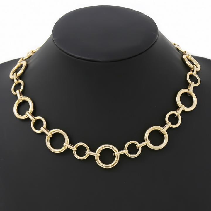 Linked Circles Gold Necklace
