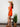 Sunkist Orange Bodycon Knit Mini Dress