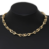 S Shape Link Gold Necklace