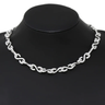 S Shape Link Silver Necklace