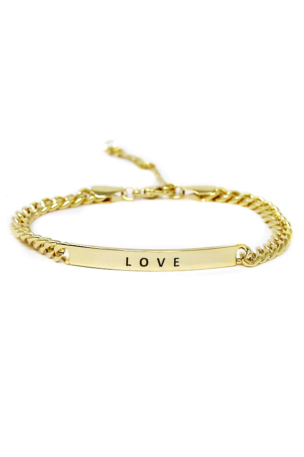 Love Inspirational Link Bracelet